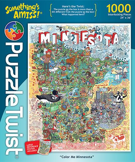 Color Me Minnesota, 1000 Piece Puzzle | Puzzle Twist