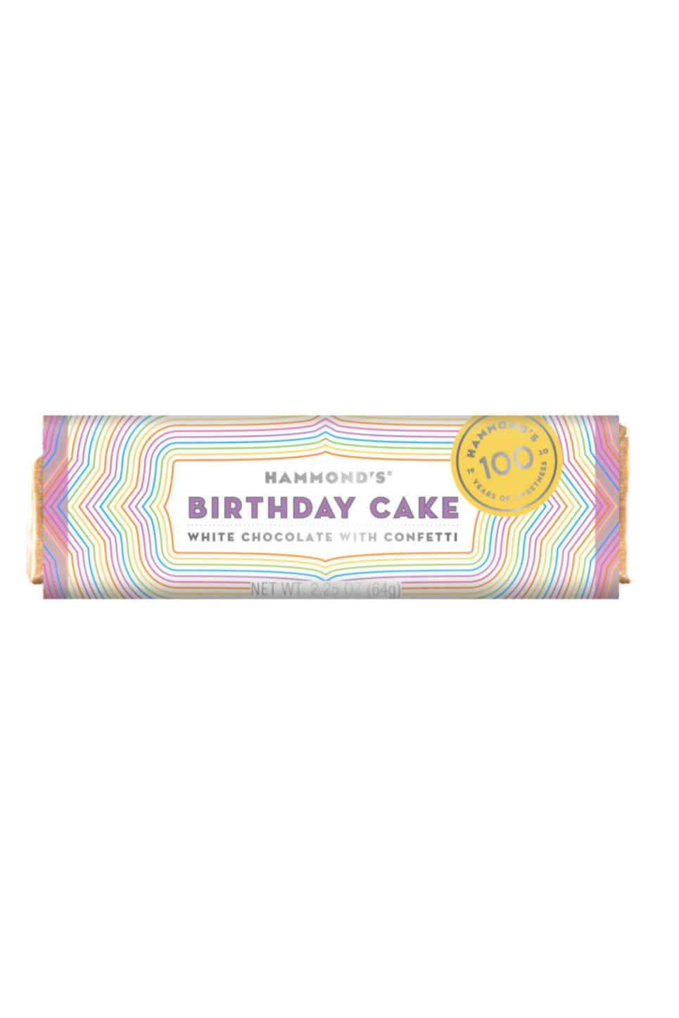 Birthday Cake Bar, White Chocolate | Hammond's