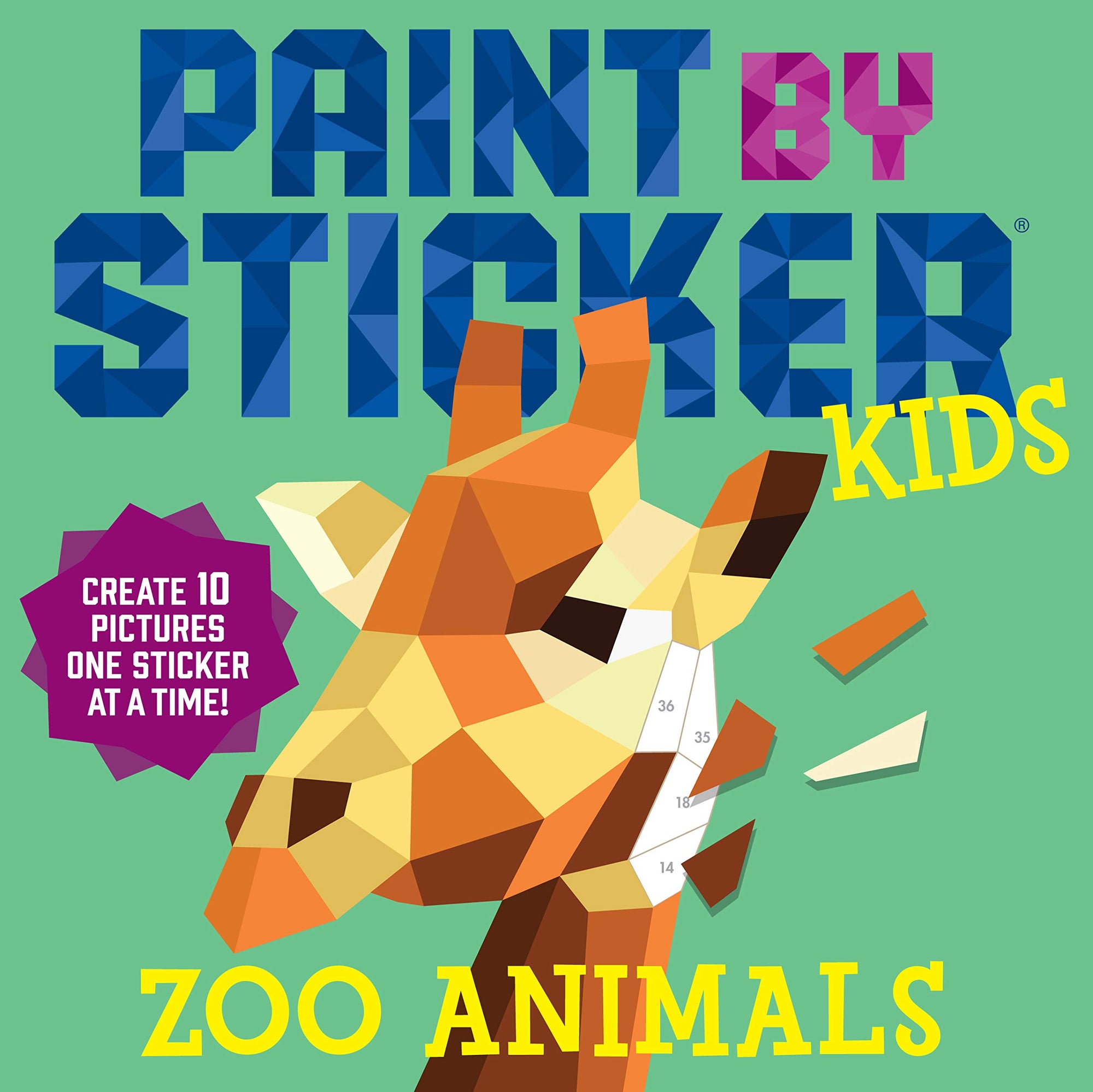 Paint by Sticker Kids, Zoo Animals