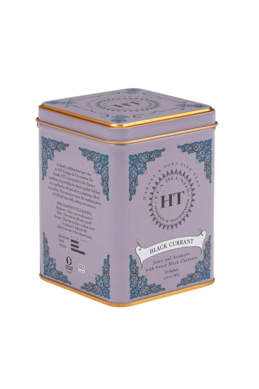 Black Current Tea, HT Tin of 20 Sachets | Harney & Sons Tea - SALE