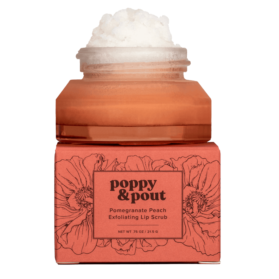 Pomegranate Peach Lip Scrub | Poppy & Pout
