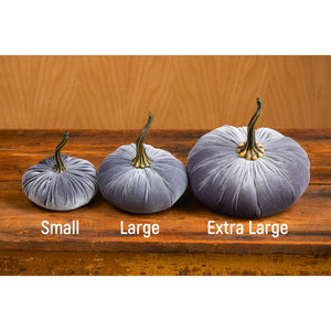 Ivory Velvet Pumpkin